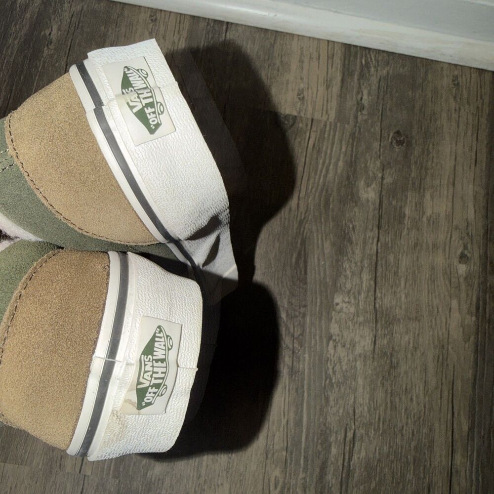 Vans Classic Slip-On Brown Suede Faux Fur Skate Shoes Women’s 8 Mens 6.5 - Picture 6 of 6